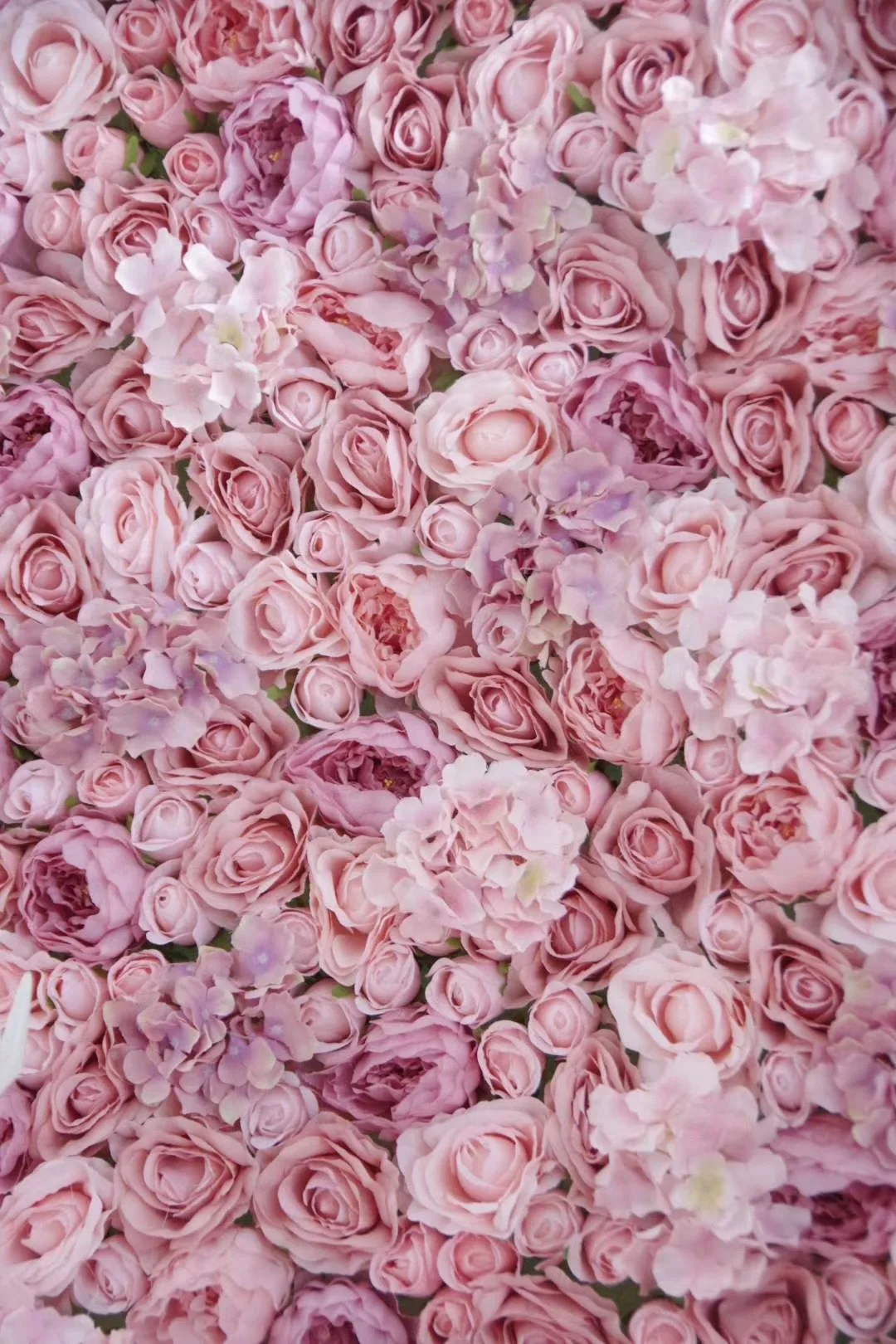 Custom 3D Pink Flowerwall Wedding Artificial Silk Rose Flower Wall Panel Backdrop Artificial Flowers Decorative Flowers For Wall