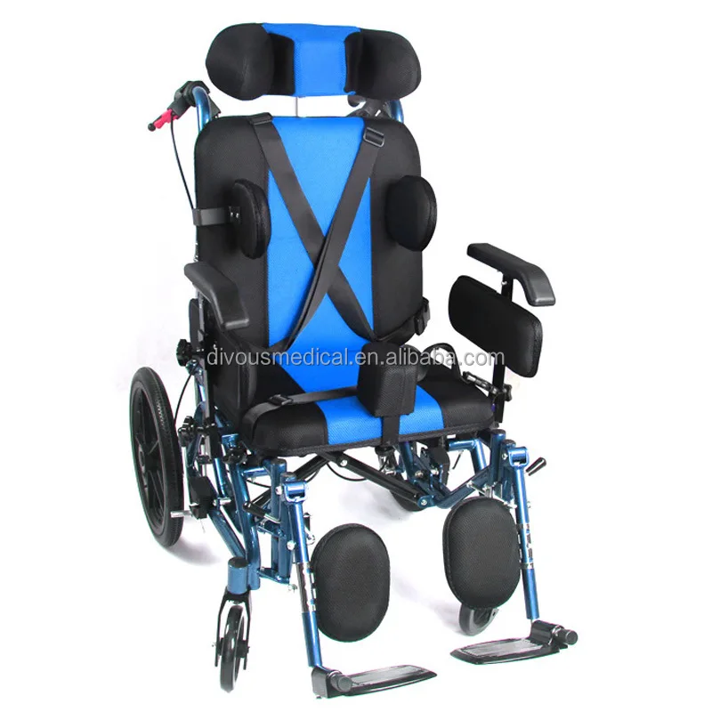 China portable lightweight foldable folding adjustable cheap wheelchairs for cerebral palsy children wheelchair manufacturers