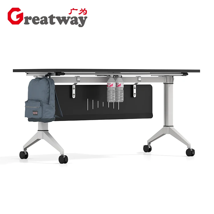 
modern office furniture desk folding desk foldable table frame mobile training table 