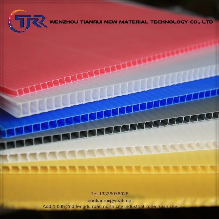 Fire Retardant Corrugated Plastic Sheet, Hollow Sheet, Corflute Protection Sheets Cartonplast For South America