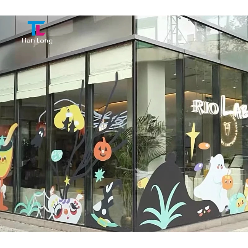 Ультра прозрачная наклейка на окно из ПВХ