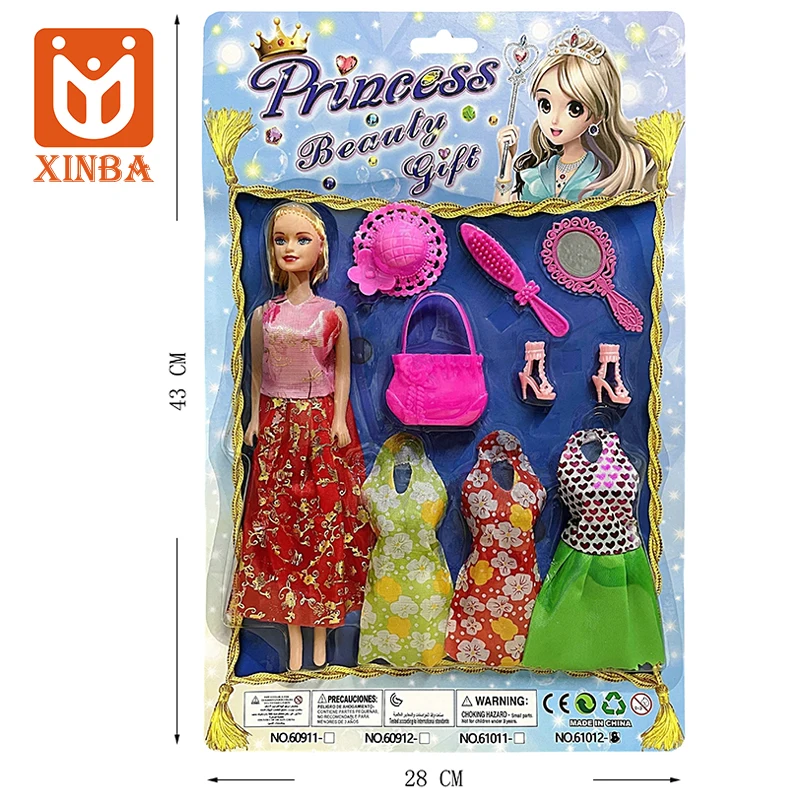 Детский игровой домик принцесса кукла набор аксессуаров ролевая игра игрушка для модных девочек блистерная упаковка