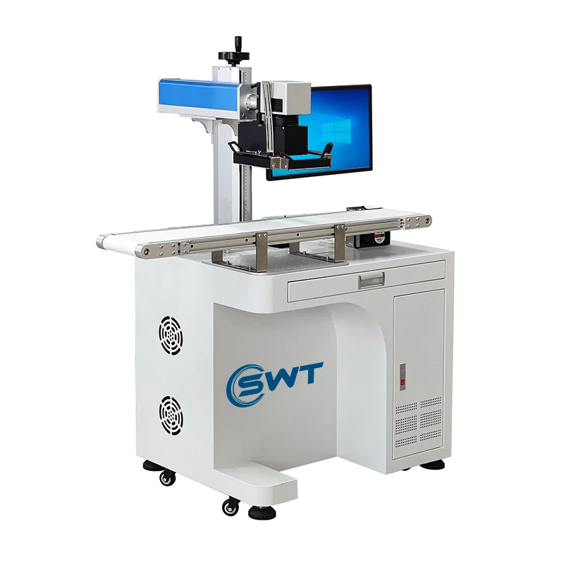 20W 50W 100W Fiber Laser Marking Portable Laser Engraving Machine Small Desktop Automatic Metal Nameplate