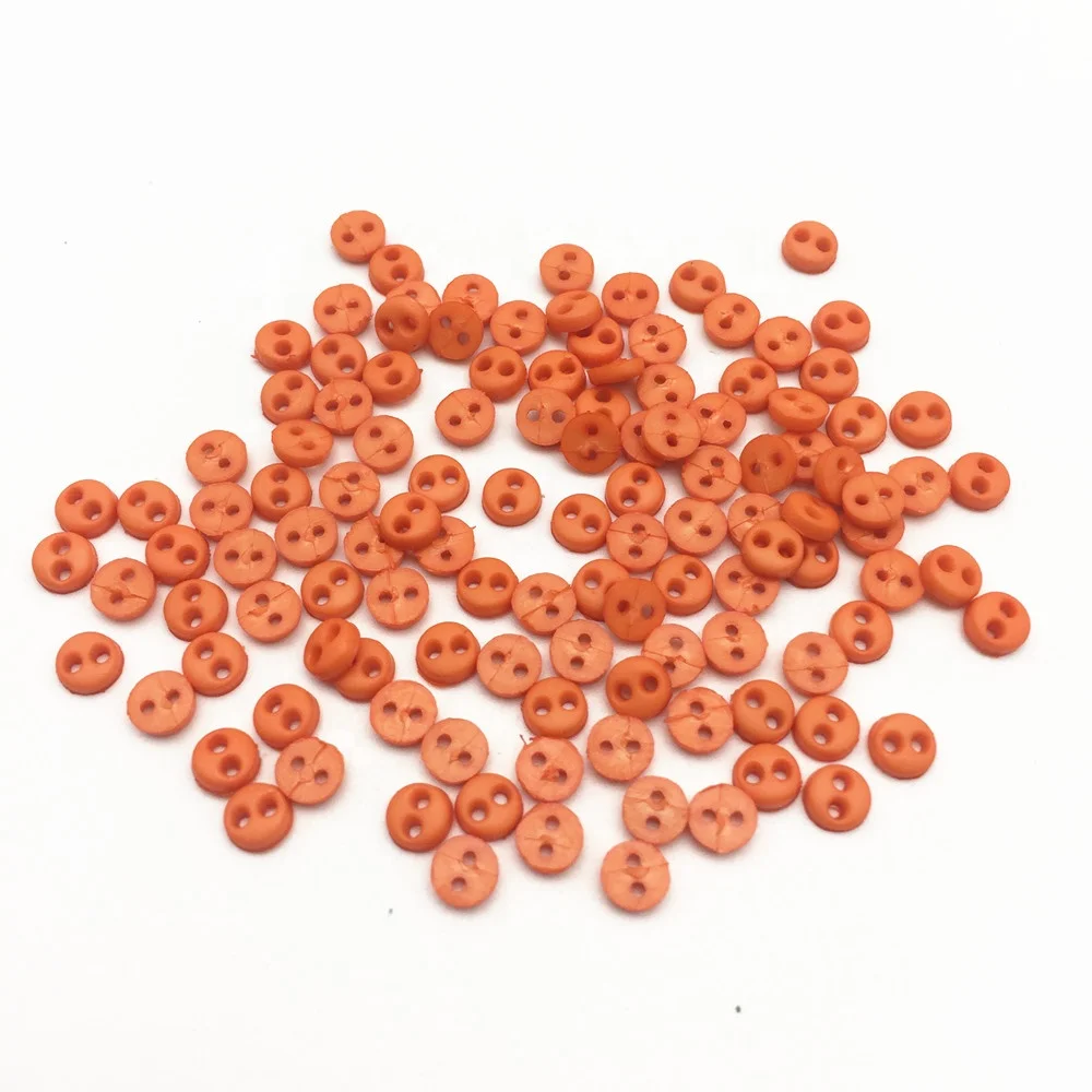 250 шт./пакет 4 мм мини пластиковые круглые 2 отверстия кнопки для кукольная одежда швейная фурнитура поделки своими