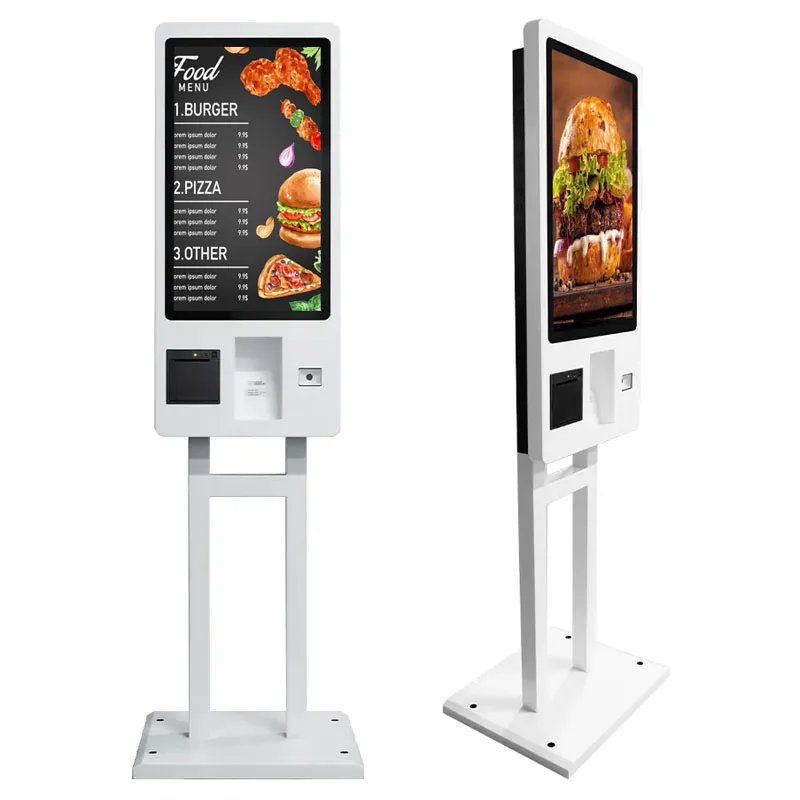 21.5inch Android Menu Screen All-In-One POS Terminal Self-Service Check Kiosk Food Ordering Restaurant Digital Signage Display