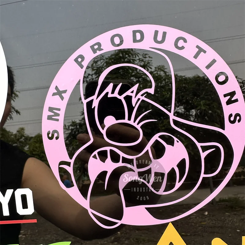 Waterproof UV Resistant Vehicle car Vinyl Transfer Decals Stickers Custom logo Window Stickers Die Cut Car Windshield Stickers