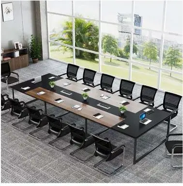 Стол для конференц-зала современный стильный стол с металлической рамкой легко собираемый