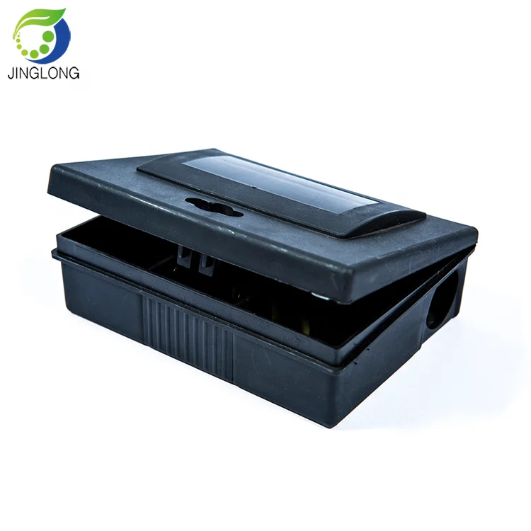 Customized Rodent Sidestick Mouse Bait Trap Black Box Small Station