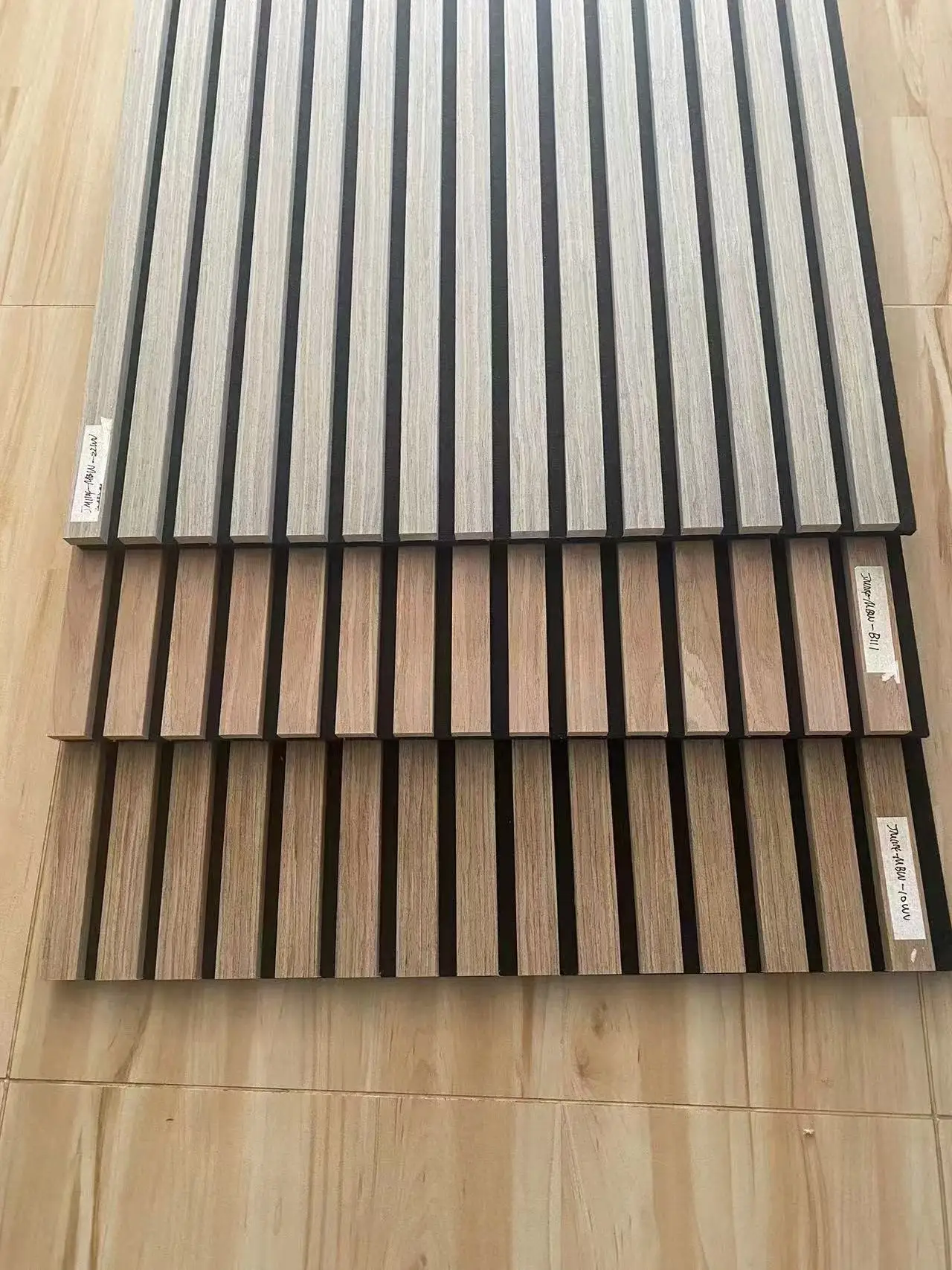 MDF Polyester Fiber WPC Other Home Decor Boards Interior Soundproof Wooden Grain Slat Acoustic Foam Wall Panels