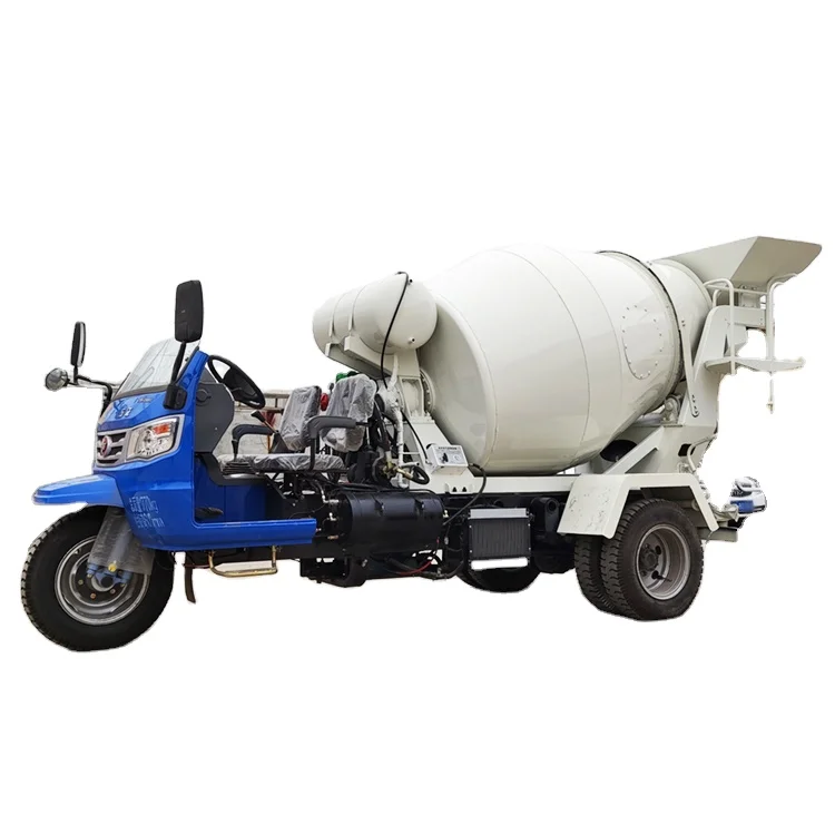 The best-selling safe, reliable and efficient self-loading concrete mixer tricycle mixer