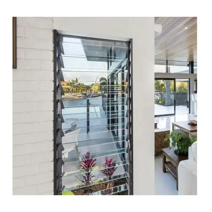 glass louver window and door