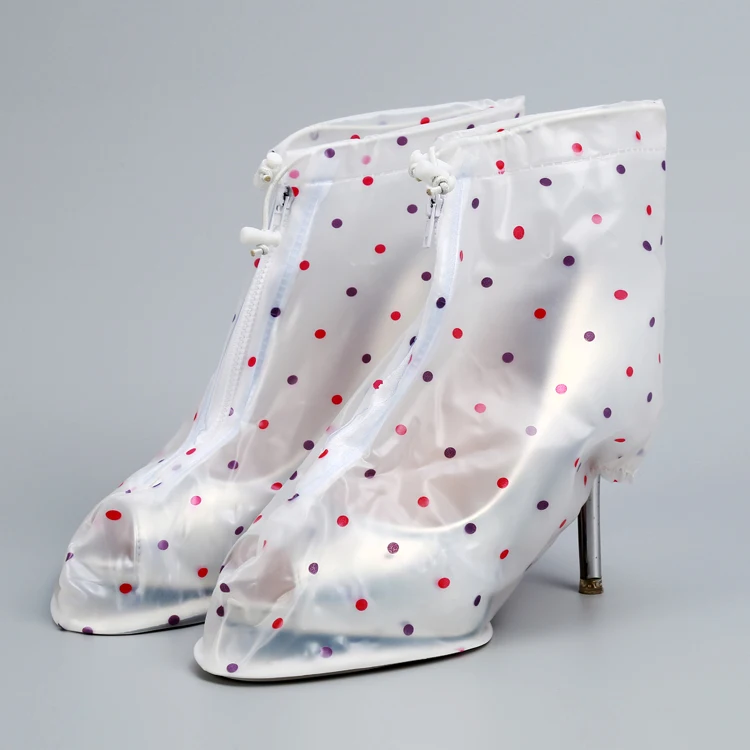 Fast Delivery Wholesale Portable Customized Plastic Outdoor Anti slip Waterproof Rain Shoe Covers