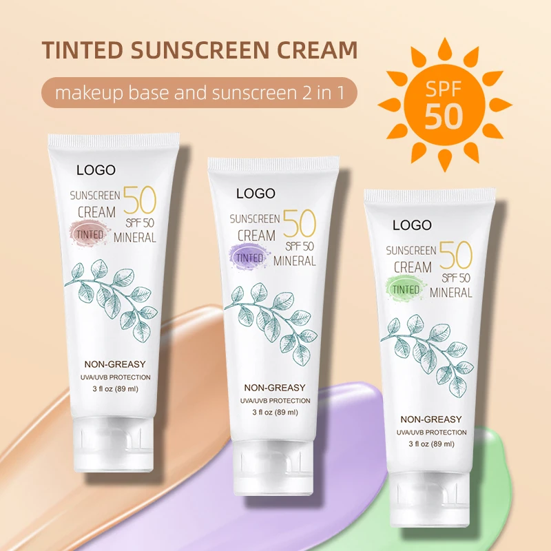 Фирменная торговая марка Spf 50 Солнцезащитный блок натуральный органический консилер улучшает тонировку кожи тонировка УФ-крем для лица Bb