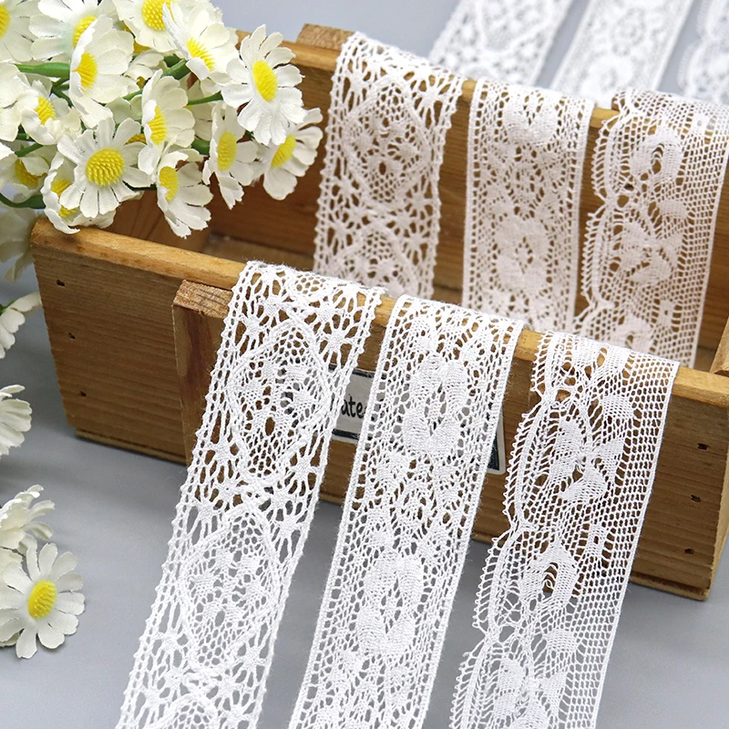 High-grade crochet lace trim craft 100% cotton border lace for clothing