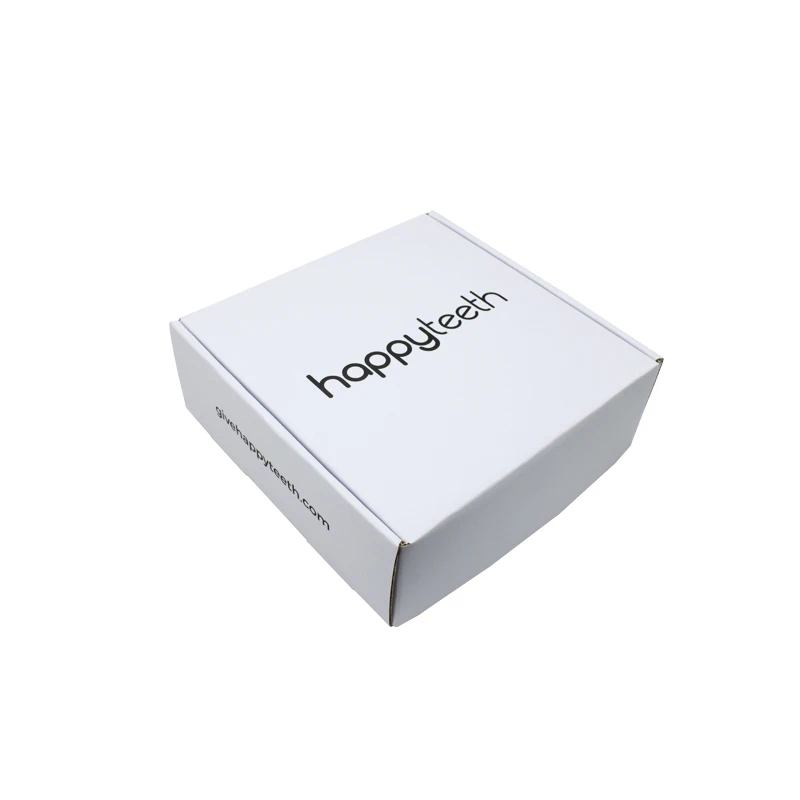 Custom Logo Large Amazon E Commerce Eco Friendly E-flute Cardboard Carton Recycled White Corrugated Mailer Shipping box