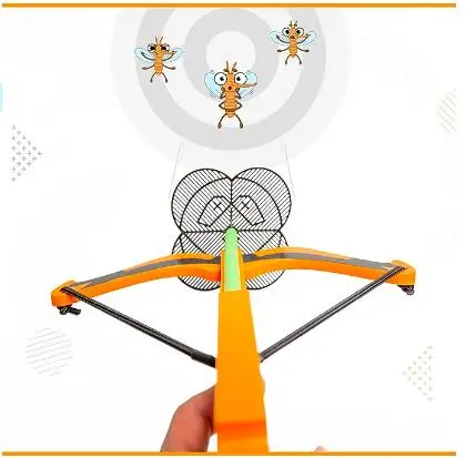 Fly-X-Treme Orange Wooden Crossbow Set with Perfect Crossbow Arrow for Bug Assault Pistol Bug Gun a Military Action Figure Toy