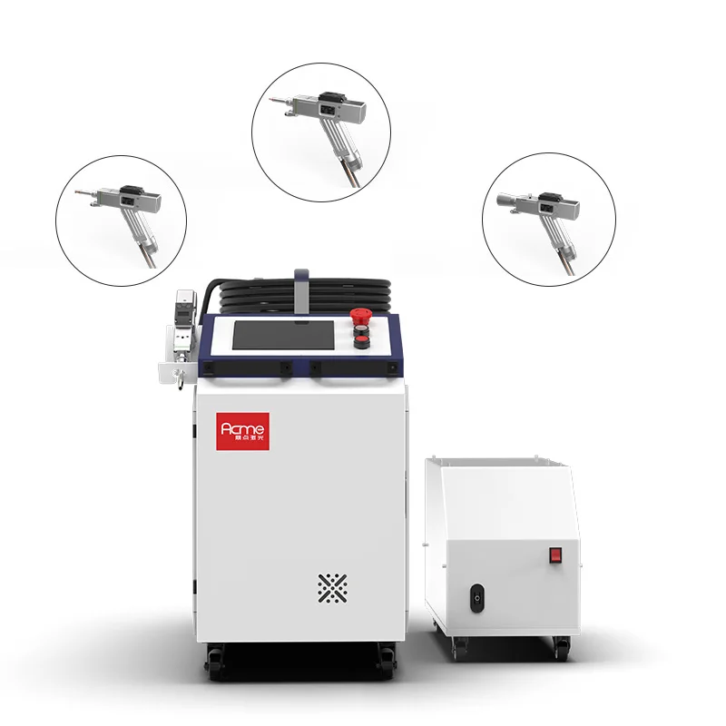 Acme Handheld 1000w 2000w 3000w fiber welder cutting cleaning 3 in 1 laser welding machines  for steel metal stainless aluminum