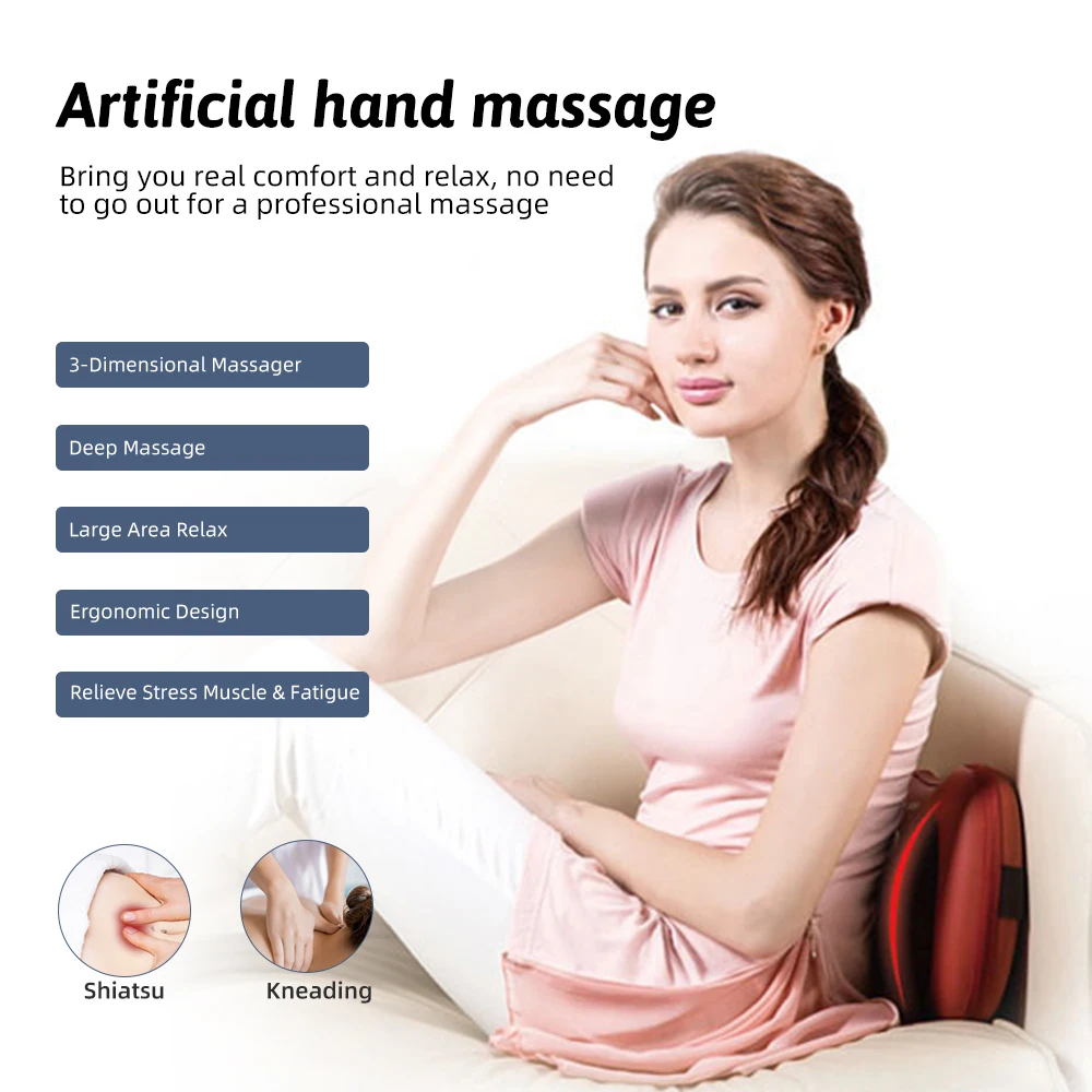 Wireless Electric Neck Massager Neck Shoulder Massager for Neck Back Body Massager with Heating