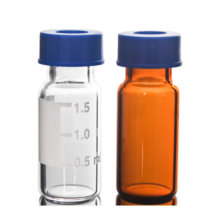 1.5ml transparent graduated chromatographic bottle laboratory sealed screw head space injection bottle sampling bottle