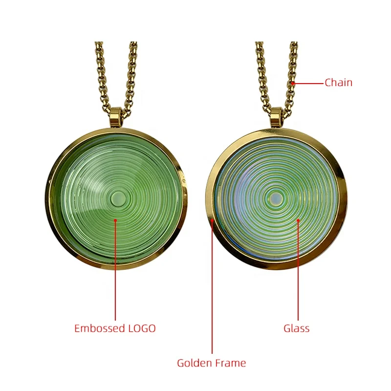 Alpha spin colorful energy pendant Nano negative ion Scalar science necklace bio disc quantum pendants scalar energy with logo
