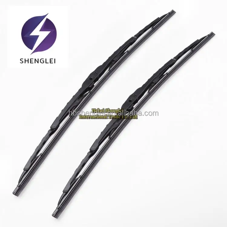 Windshield Auto Car Wipers Chrome Windshield Steel Wiper Blade Metal Framed Car Wiper With Bone