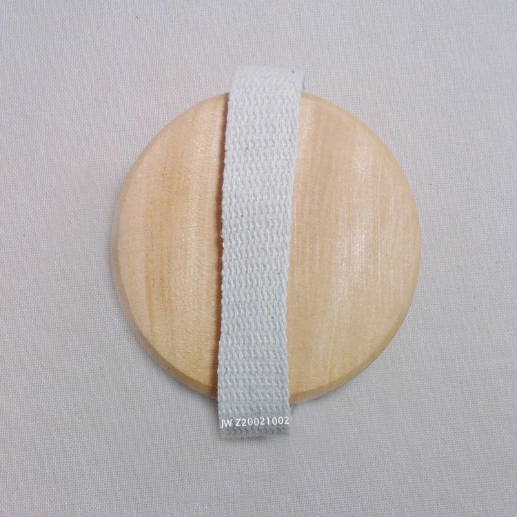 Оптовая продажа, круглая деревянная щетка для сухого тела с натуральной щетиной и резиновым массажером