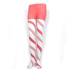 Socksmate Christmas stockings 2021 wholesale green stockings lady sexy pantyhose red striped body silk thermal tights