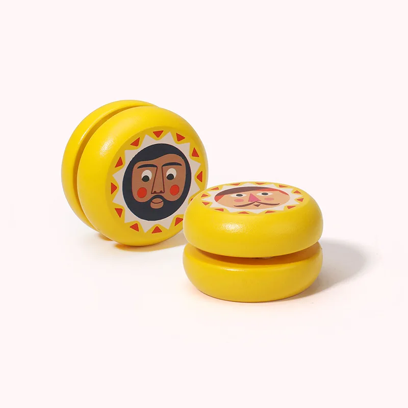 Wooden Toys For Babies Customize Wooden Yoyo Ball Wholesale Custom Logo Children Wood Yoyo Toy