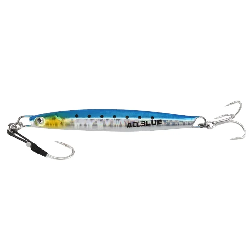 Casting Metal Jig 20G 30G 40G Shore Cast Jigging Spoon Sea Bass Fishing Lure Smelt Artificial Bait Spinning Tackle