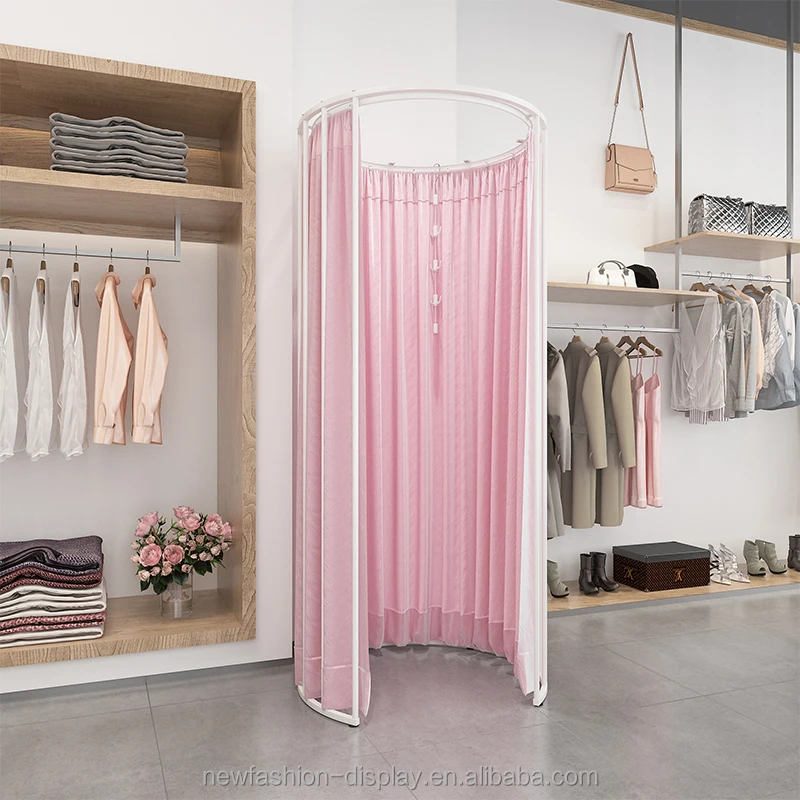 Boutique Retail Bridal Shop Fitting Room Mobile Fitting Room Clothing Store Fitting Room With Curtain