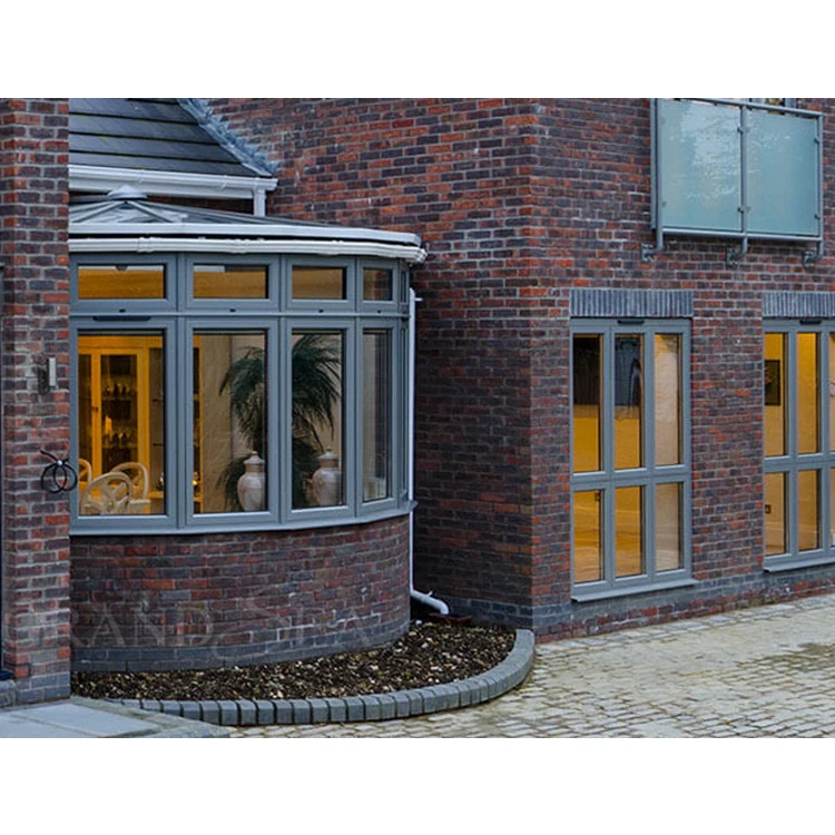 Алюминиевое эргономичное окно в стиле кантри с низким стеклом для балкона