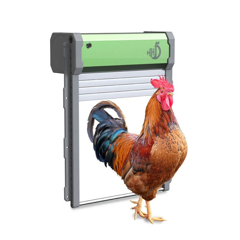 Solar Powered Light Sensing Remote Control Opener Rolling shutter door Automatic Chicken Coop Door