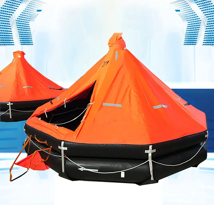 Automatic Inflatable Life Raft with Single-Arm Davit Launching for Boat for Marine Use