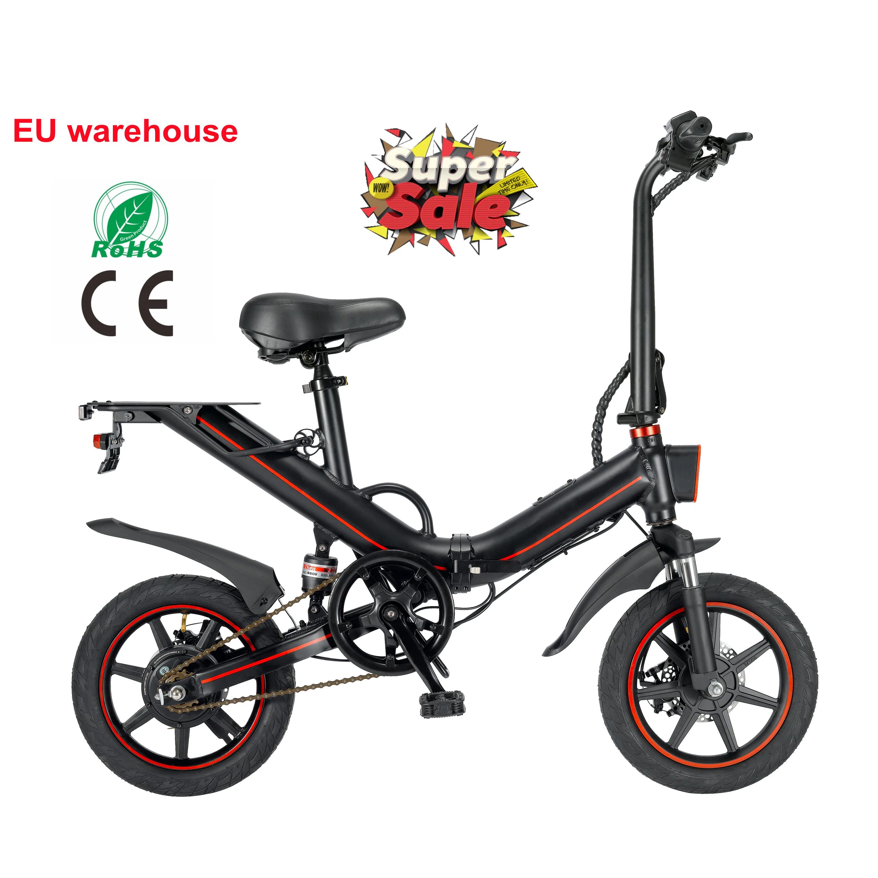 Ouxi V1 v5 e bike 750w 15ah battery electric bike CE ROHS  Double disc brake electric chopper bike in EU USA  warehouse