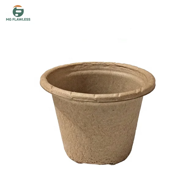 Biodegradable Green Life planter Paper pulp garden seed pot Greenhouse garden seed starter tray seed cup
