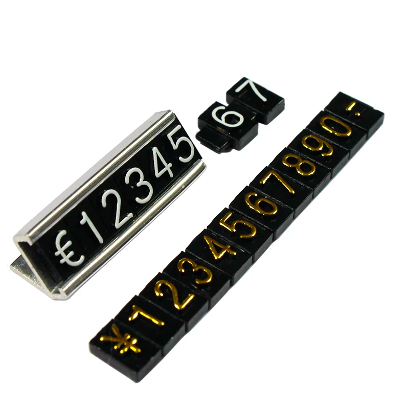 Plastic jewelry sunglasses metal price cubes watch price tags displays cubes with metal base shop