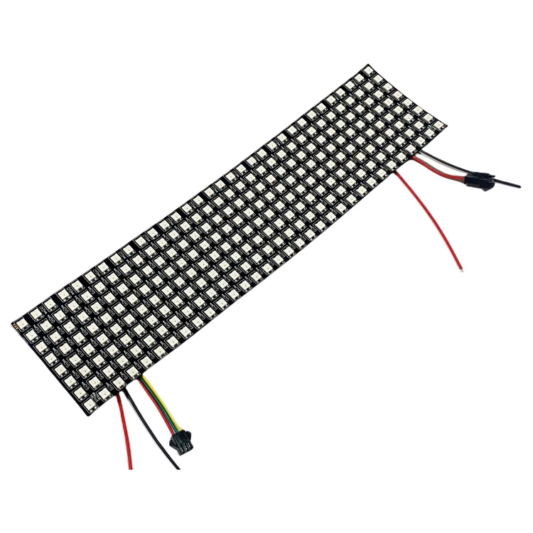 8X32cm 8x32pixels 256leds 256pixels addressable programmable built-in sk6812 ws2812b flexible led dot matrix
