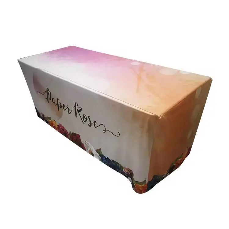 Wholesale Custom Tablecloths Trade Show Table Throw Fitted Table Cloths Linen