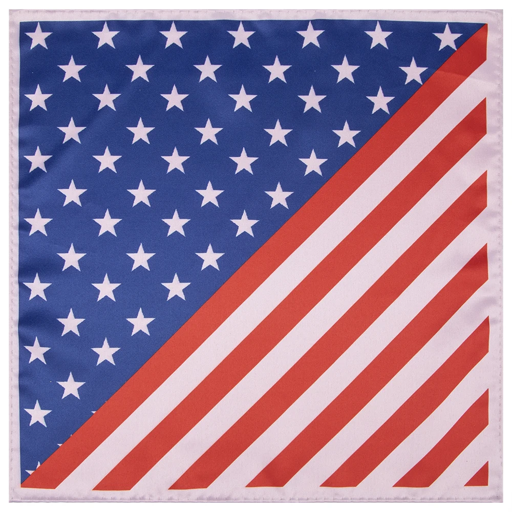 Mens American Flag Stars & Stripes Reversible Self Butterfly Bow Tie Silk feeling Printed Self tie bow tie for 4th of July