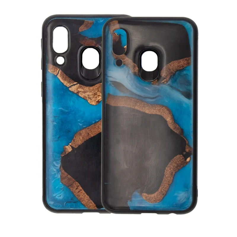unique design resin wood mobile phone housings case for iphone/samsung/huawei