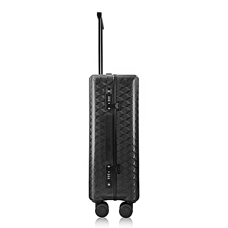 
wholesale promotional carbon fiber suitcase luggage bag for travel with usb 