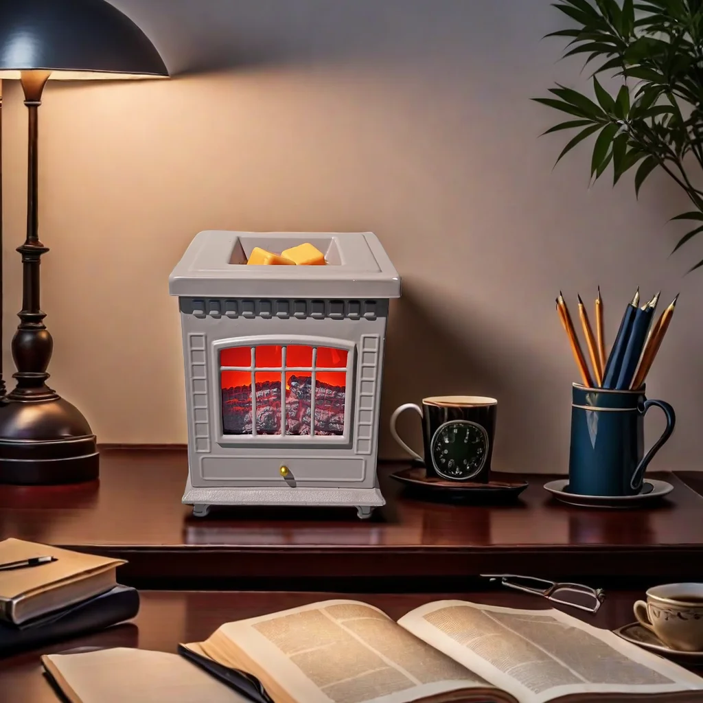 Hot Sale Popular Fireplace Shape Electric Candle Wax Warmer Tart Wax Melt Burner For Night Light Home Gifts Wax Burner