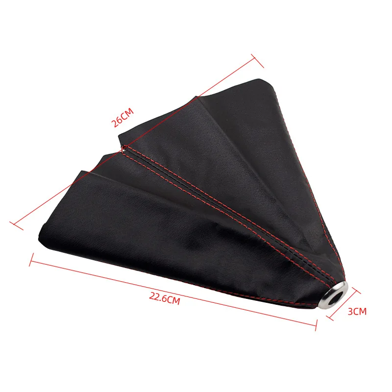 16mm Universal PU Leather Car Gear Shift Collars JDM Racing Gaiter Decoration Auto Car Manual Stick Knob Gear Shift Boot Cover