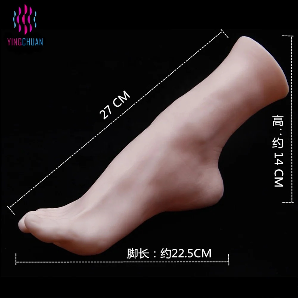 Jewelry display soft realistic sexy lifelike silicone female foot mannequin