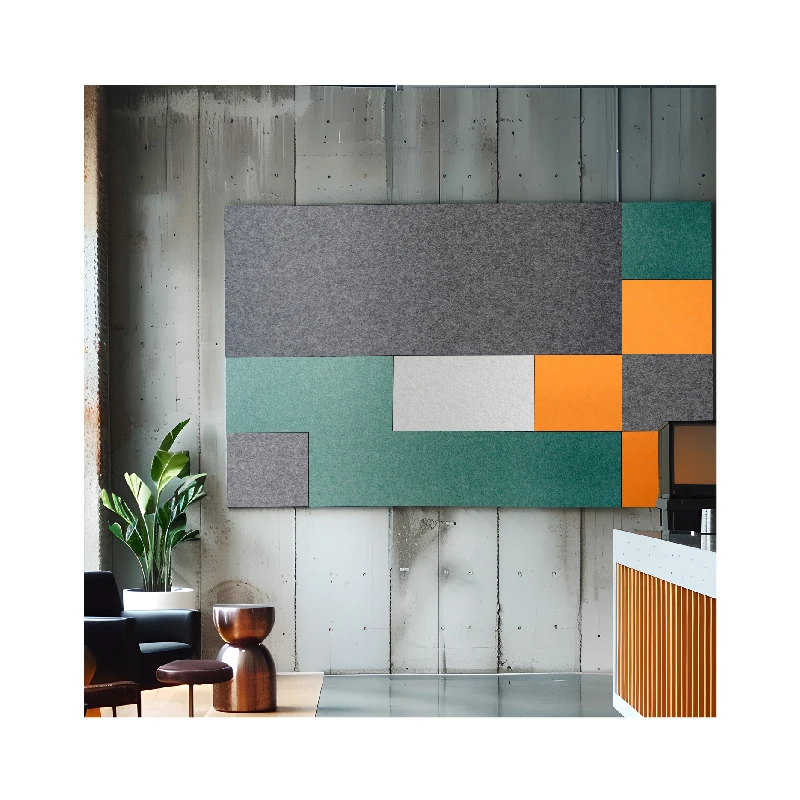 Modern Decorative Acoustic Wall Panel Multi-Function PET Polyester Fiber for Office Acoustic Panels