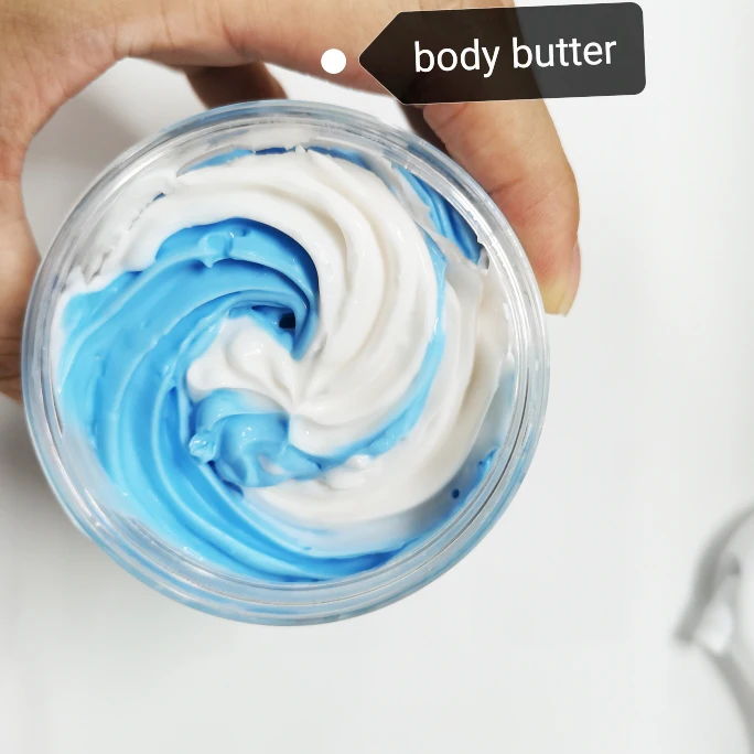 Wholesale Private Label Strawberries Blueberries Vegan Natural Organic Moisturizing Rainbow Whipped Shea Butter Body Butter