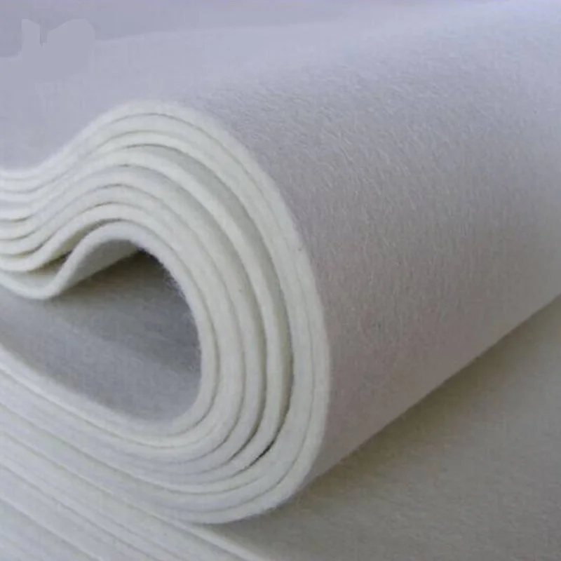 The manufacturer specially provides wool felt 100% fabric roll industrial natural white wool felt pure Merino wool felt