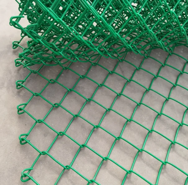 PVC coated galvanized wire braided Basketball court 50ft chain link fencing Chain Link Fence for Garden
