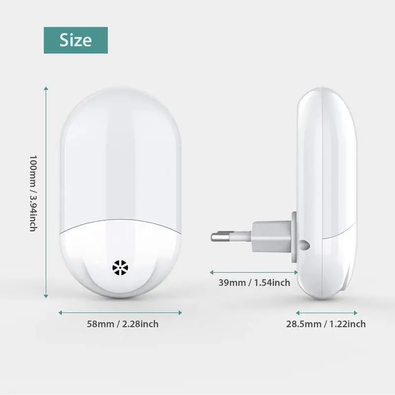 Mini wireless infrared motion sensor baby LED night light kids porch wall lamp for cabinet stairwells kitchen closet