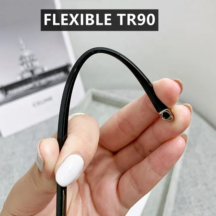 computer small rectangle polygon TR90 diamond lunette photogray anti reflet pour femme ladies women rimless photochromic glasses